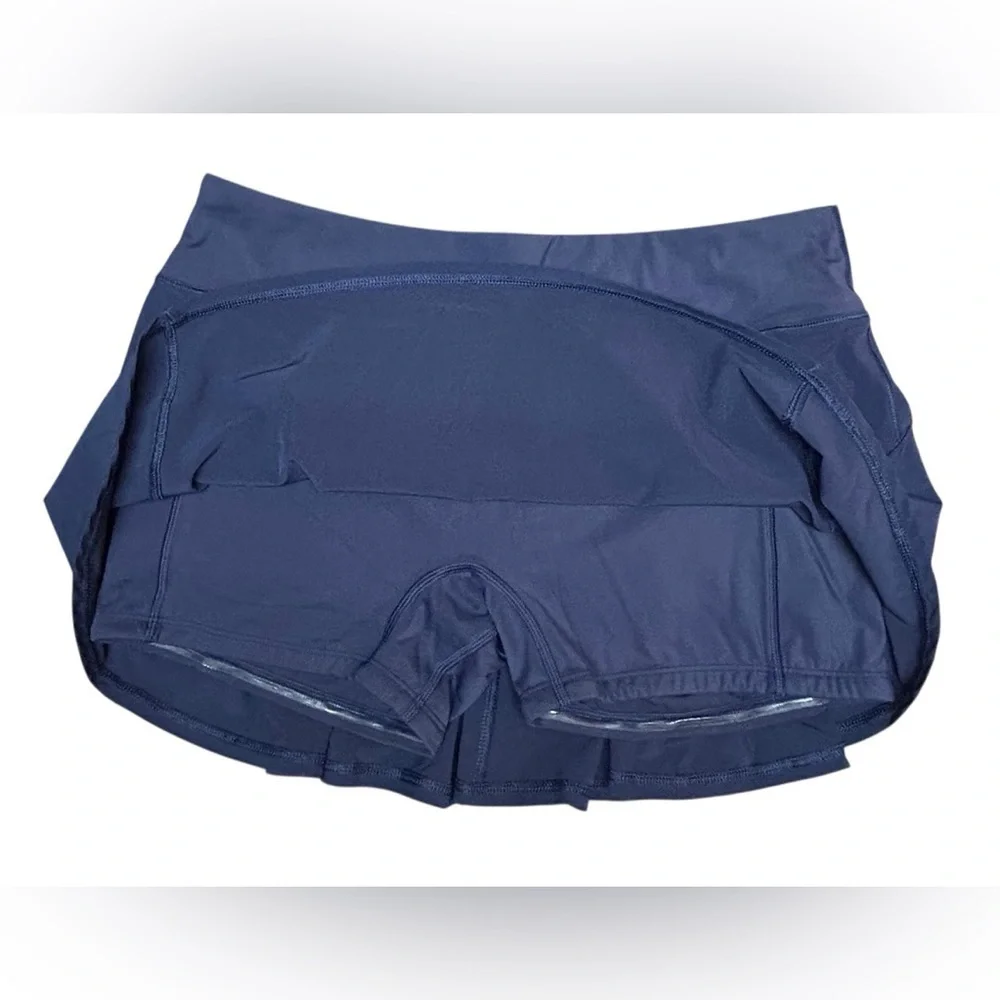 CRZ YOGA Women's Quick Dry Pleated Tennis Skort Athletic Sporty Size M Navy - Picture 5 of 7
